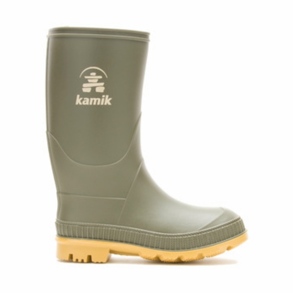 Stomp Kamik Green Kids Rain Boots - Size 12